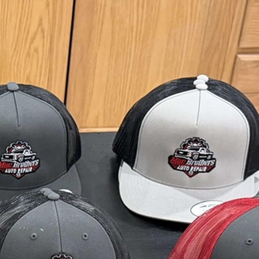 Mac Brothers white and black trucker hat